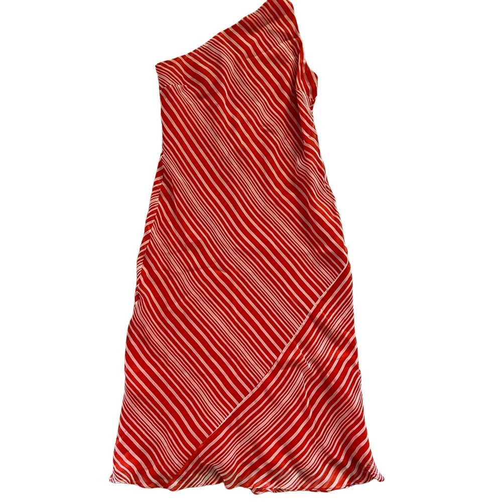 Laundry by Shelli Segal Silk One-Shoulder Dress Size 8 – Elegant Cocktail